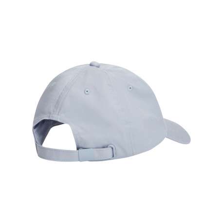 Casquette en coton biologique bleu clair unie avec fermeture strapback - Image 2