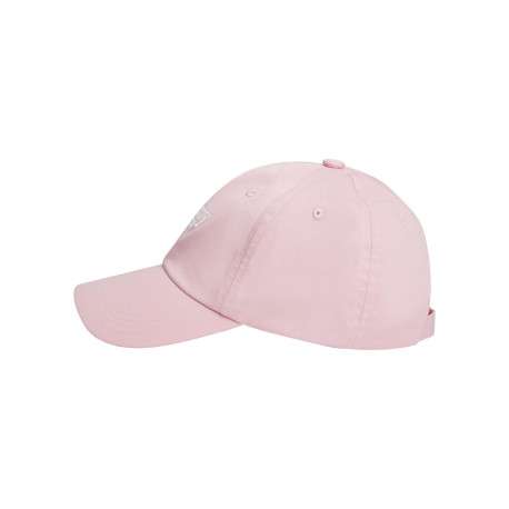 Casquette en coton biologique rose unie avec fermeture strapback - Image 3