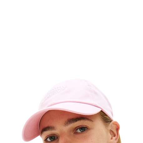 Casquette en coton biologique rose unie avec fermeture strapback - Image 4