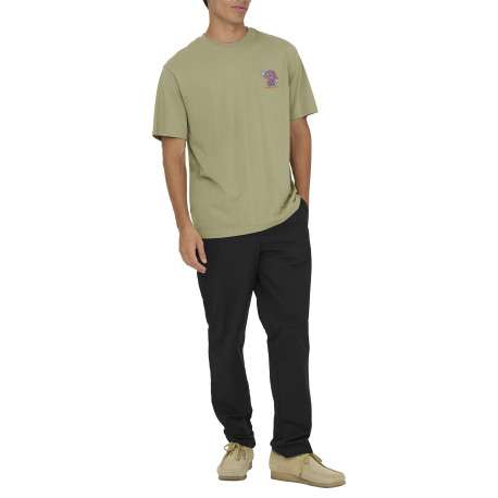Pantalon Chino noir uni avec une coupe droite à zip et à bouton - Image 4