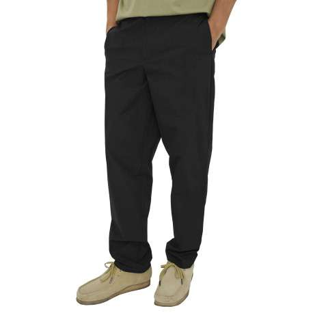 Pantalon Chino noir uni avec une coupe droite à zip et à bouton - Image 5