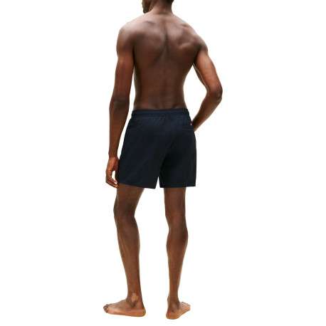 Short de bain marine à coupe ajustée pourvu du nom de la marque - Image 3