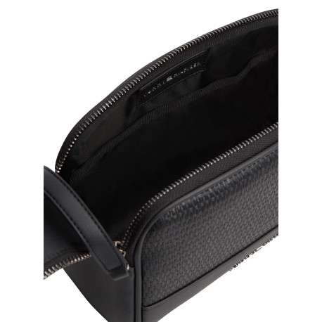 Trousse noire aspect tressé pourvu du nom de la marque à l'avant - Image 4