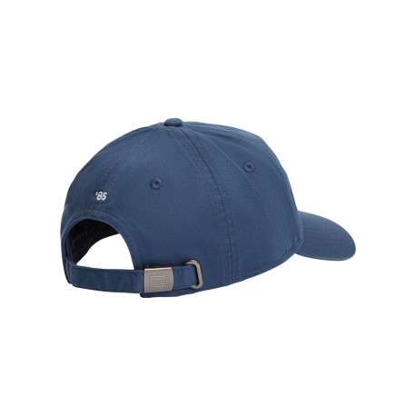 Casquette en coton biologique bleue pourvue d'une fermeture strapback - Image 2