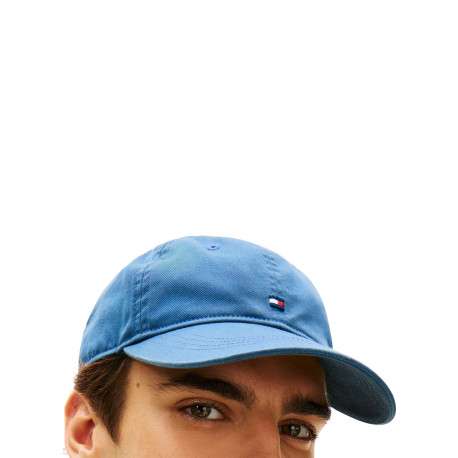 Casquette en coton biologique bleue pourvue d'une fermeture strapback - Image 4