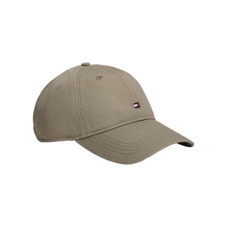 Casquette en coton biologique taupe pourvue d'une fermeture strapback