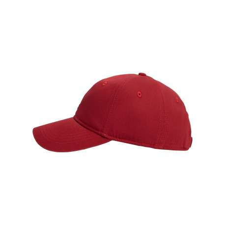 Casquette en coton biologique rouge pourvue d'une fermeture strapback - Image 3