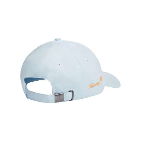 Casquette en coton biologique ciel pourvue d'une fermeture strapback - Image 2
