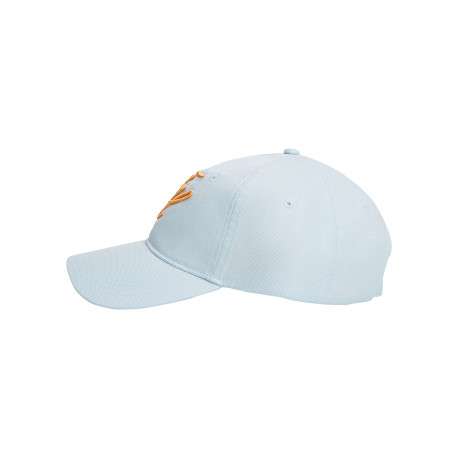 Casquette en coton biologique ciel pourvue d'une fermeture strapback - Image 3