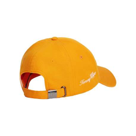 Casquette en coton biologique jaune pourvue d'une fermeture strapback - Image 2