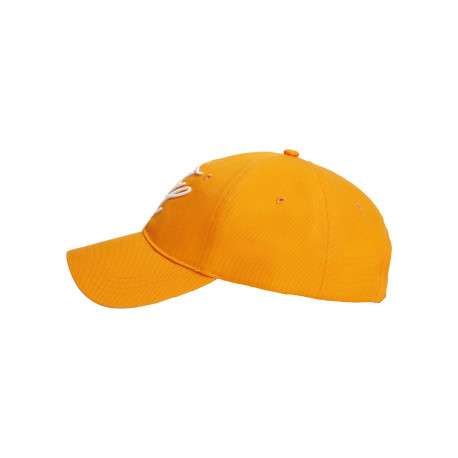 Casquette en coton biologique jaune pourvue d'une fermeture strapback - Image 3