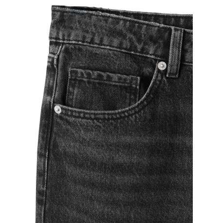 Jean en coton anthracite délavé avec une coupe bootcut et 5 poches - Image 6