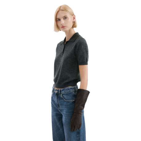Jean en coton bleu indigo délavé avec une coupe bootcut et 5 poches - Image 5