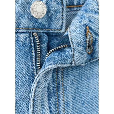 Jean en coton bleu stone délavé avec une coupe bootcut et 5 poches - Image 6