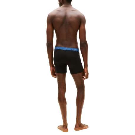 Lot de 3 boxers en coton noirs pourvus d'une taille élastiquée - Image 4