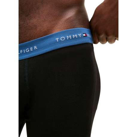 Lot de 3 boxers en coton noirs pourvus d'une taille élastiquée - Image 5