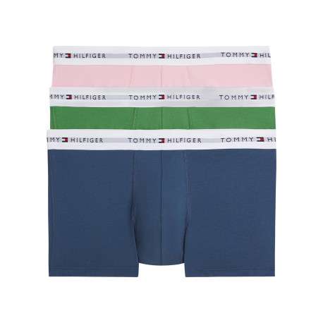 Lot de 3 boxers en coton multicolores pourvus d'une taille élastiquée