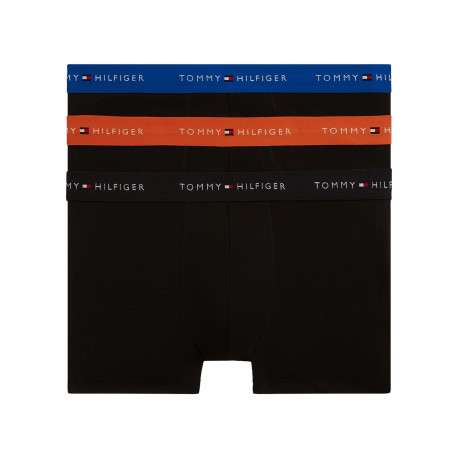 Lot de 3 boxers en coton noirs pourvus d'une taille élastiquée