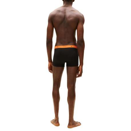 Lot de 3 boxers en coton noirs pourvus d'une taille élastiquée - Image 4
