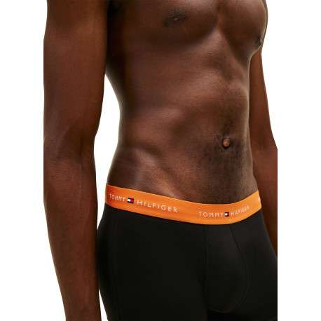 Lot de 3 boxers en coton noirs pourvus d'une taille élastiquée - Image 5