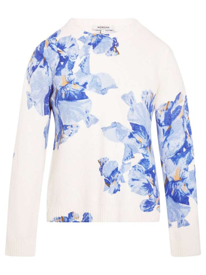 Pull bleu ciel imprimé...