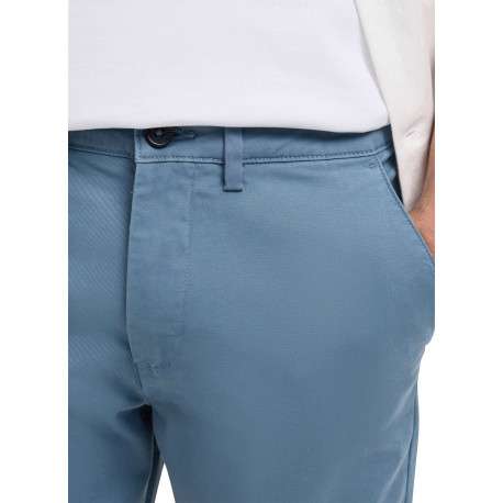 Pantalon Chino en coton biologique bleu uni avec une coupe slim - Image 5