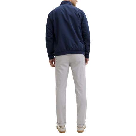 Pantalon chino Marco Fury en coton gris clair uni avec une coupe slim - Image 4