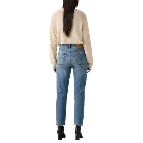 Jean 501® coupe droite en coton mélangé bleu pourvu de poches plaquées - Image 4