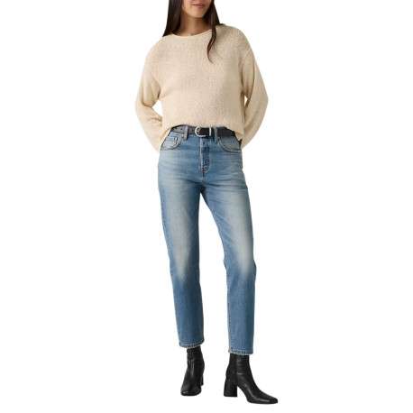 Jean 501® coupe droite en coton mélangé bleu pourvu de poches plaquées - Image 7