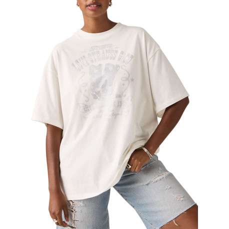 T-shirt en coton blanc à coupe ajustée pourvu de manches courtes - Image 3