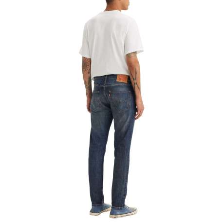 Jean 512® en coton mélangé marine à coupe slim pourvu de coutures contrastées - Image 4