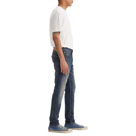 Jean 512® en coton mélangé marine à coupe slim pourvu de coutures contrastées - Image 5
