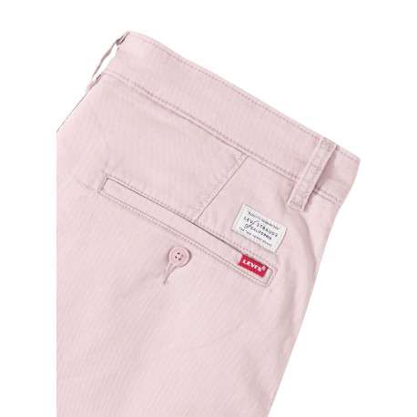 Short chino rose à coupe droite pourvu du patch de la marque - Image 2