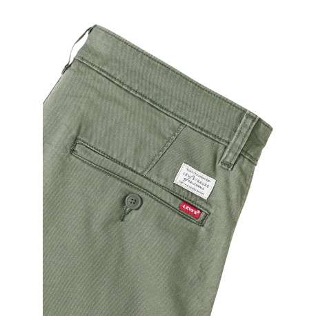 Short chino kaki à coupe droite pourvu du patch de la marque - Image 2