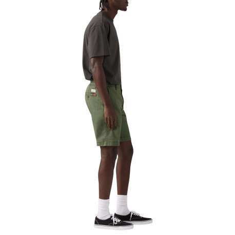 Short chino kaki à coupe droite pourvu du patch de la marque - Image 5