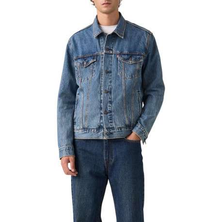 Veste en coton bleu à coupe ajustée pourvu d'un col à revers - Image 6