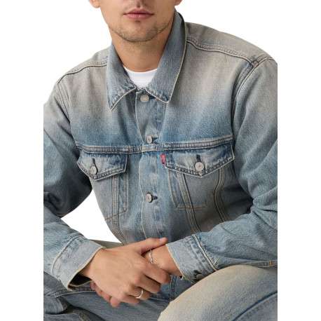 Veste en coton stone à coupe ajustée pourvu d'un col à revers - Image 5