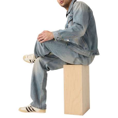 Veste en coton stone à coupe ajustée pourvu d'un col à revers - Image 7