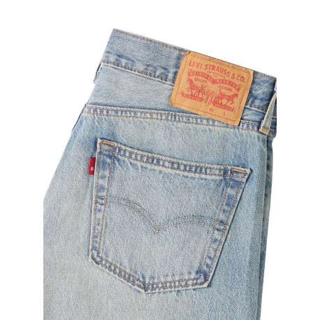 Jean 565 en coton bleu à coupe droite pourvu de multiples poches - Image 2