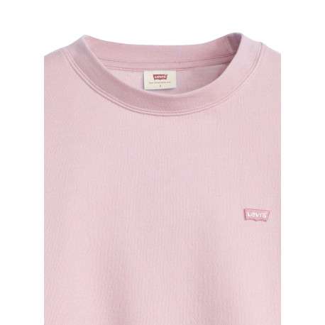 Pull rose à coupe droite pourvu d'un col rond et de manches longues - Image 2