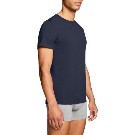 Lot de 2 t-shirts en coton multicolores à coupe droite et cols ronds - Image 7