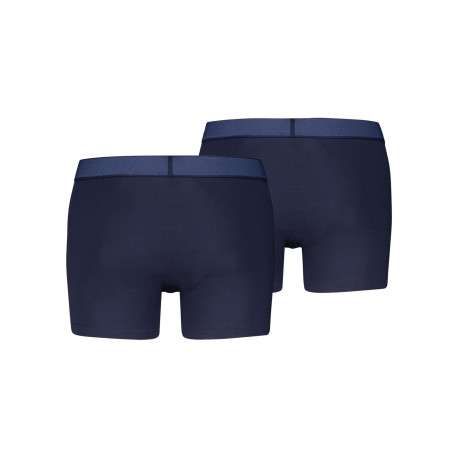 Lot de 2 boxers en coton marine pourvus de ceintures élastiquées - Image 2