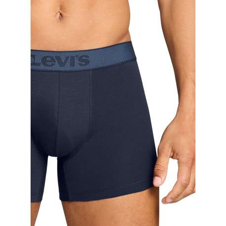 Lot de 2 boxers en coton marine pourvus de ceintures élastiquées - Image 5