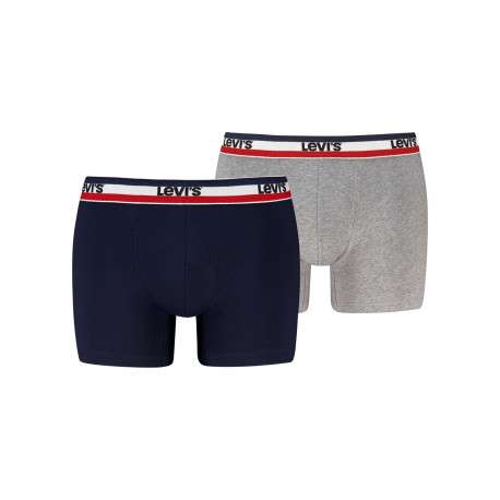 Lot de 2 boxers en coton multicolores pourvus de ceintures élastiquées