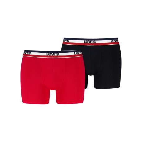 Lot de 2 boxers en coton multicolores pourvus de ceintures élastiquées