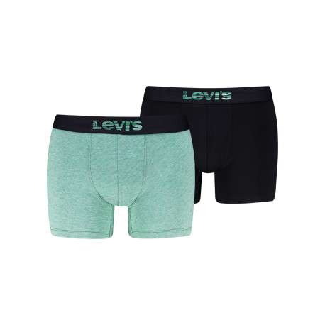 Lot de 2 boxers en coton multicolores pourvus de ceintures élastiquées