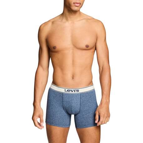 Lot de 2 boxers en coton bleus pourvus de ceintures élastiquées - Image 3