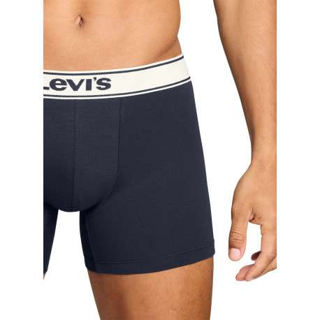 Lot de 2 boxers en coton bleus pourvus de ceintures élastiquées - Image 5