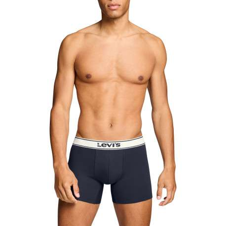 Lot de 2 boxers en coton bleus pourvus de ceintures élastiquées - Image 8