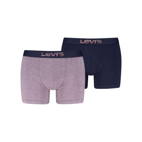 Lot de 2 boxers en coton multicolores pourvus de ceintures élastiquées